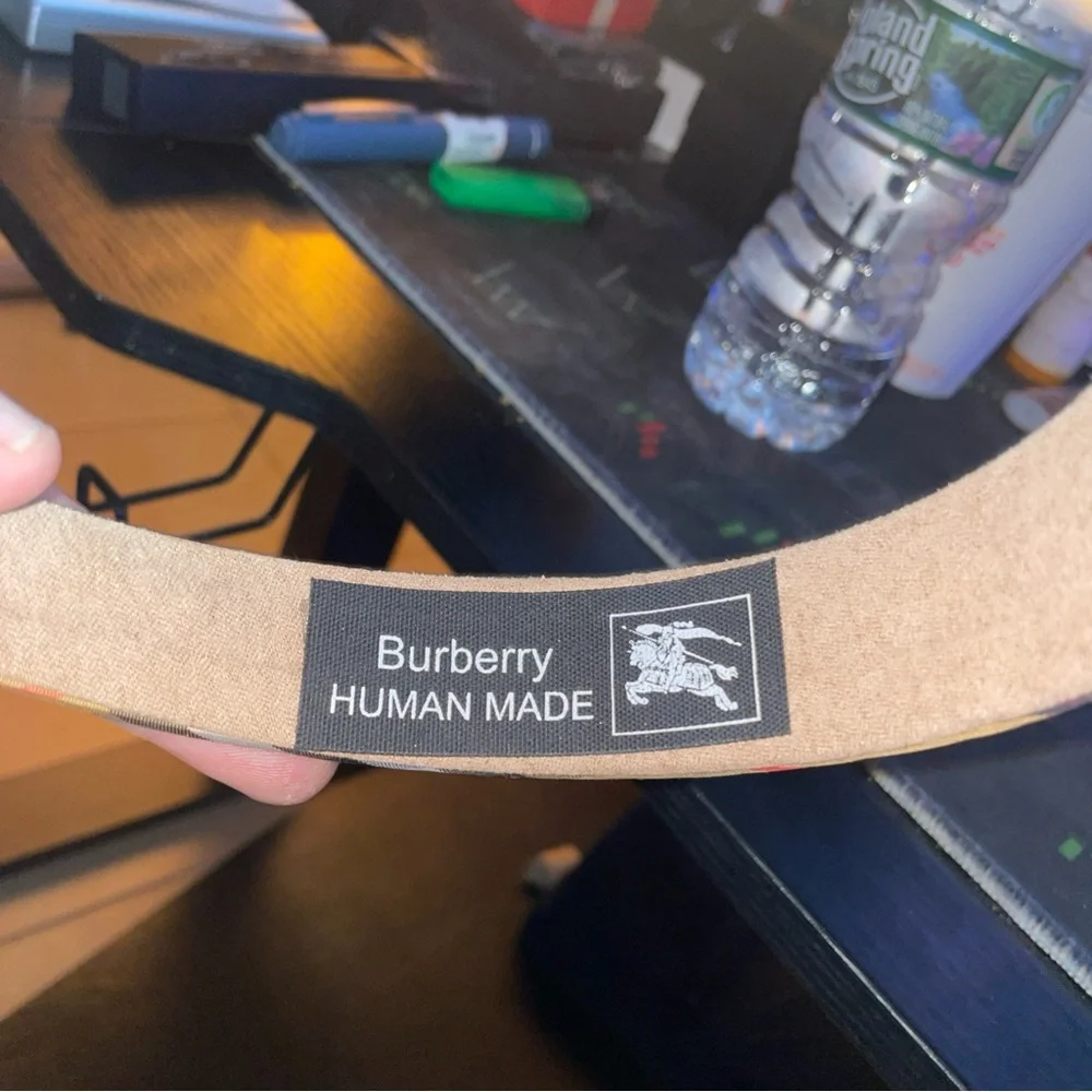 Burberry Plaid Headband with Logo - Picture 2 of 5